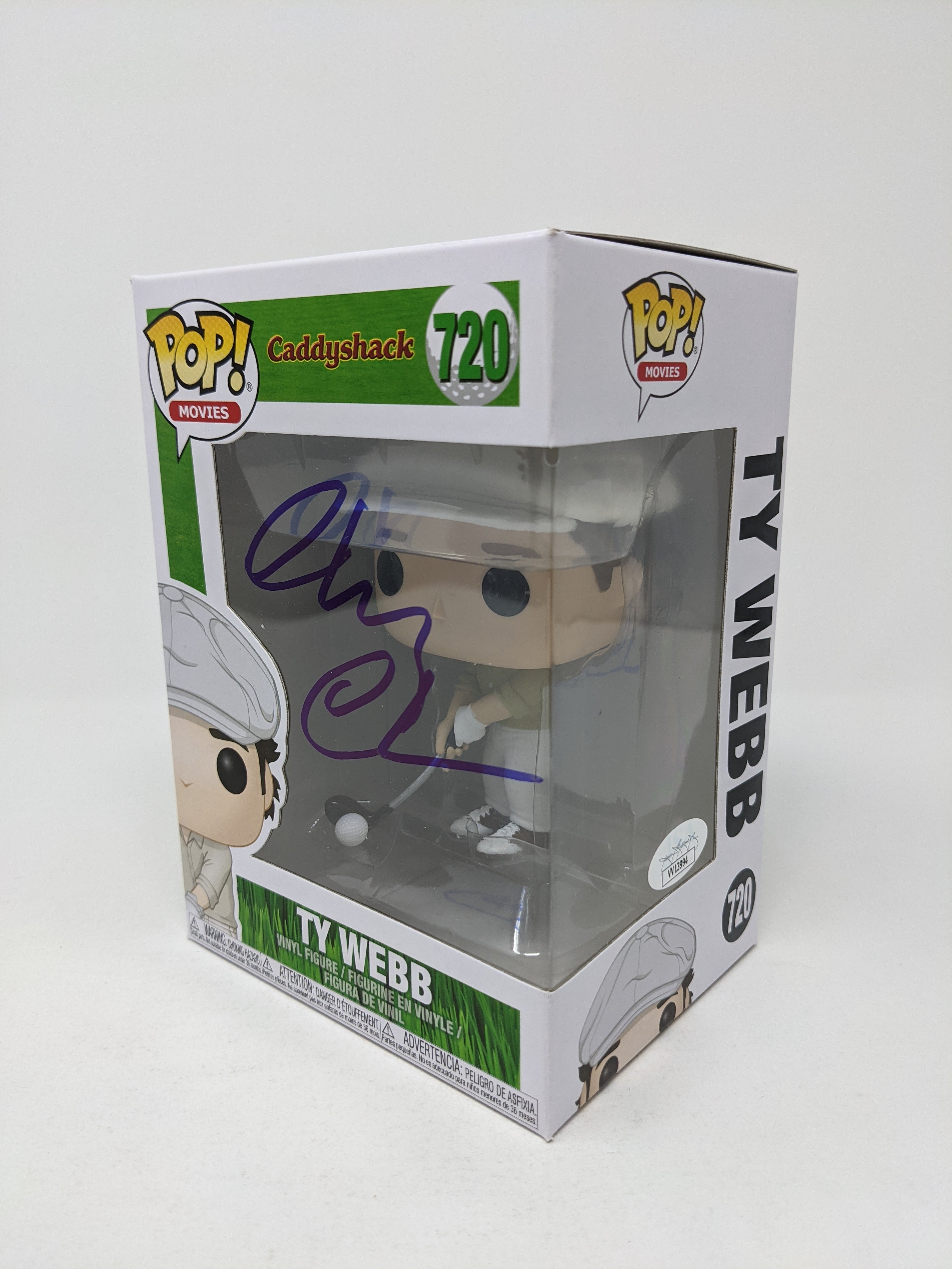Chevy Chase Caddyshack Ty Webb #720 Signed Funko Pop JSA Certified Autograph