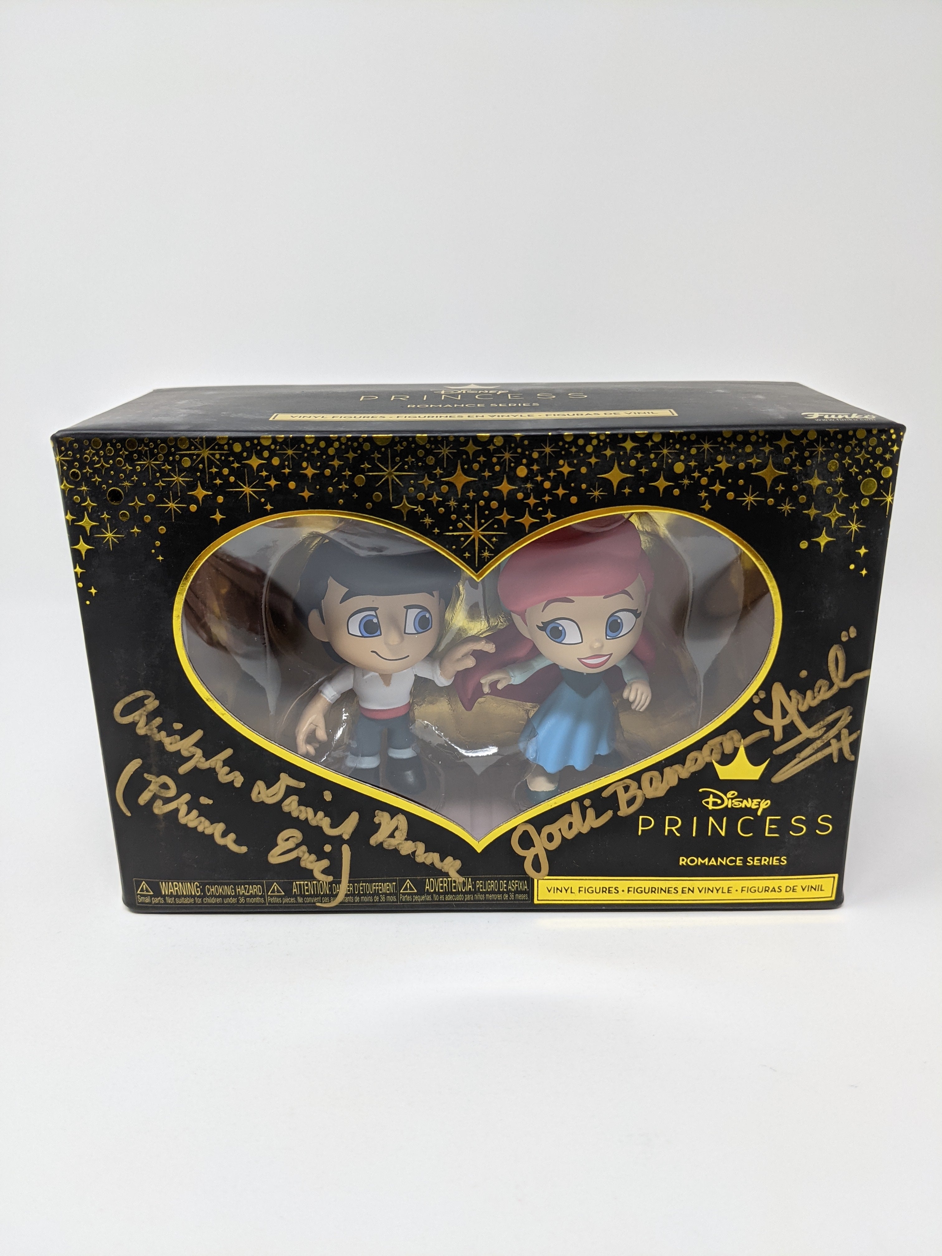 Disney Princess Romance Series Little Mermaid Exclusive Signed Funko Figures Barnes Benson JSA COA Certified Autograph