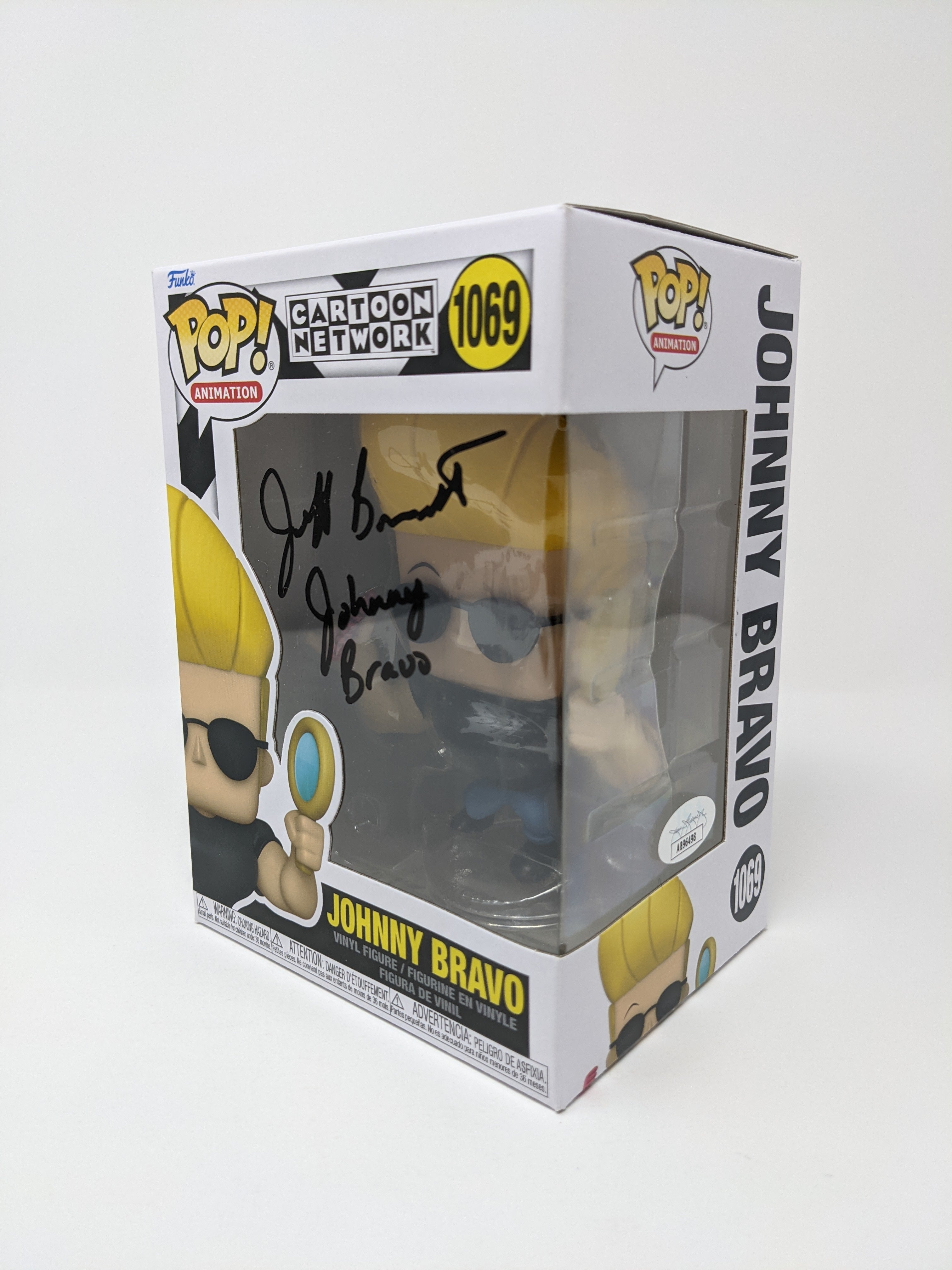 Jeff Bennett Cartoon Network Johnny Bravo #1069 Signed Funko Pop JSA Certified Autograph