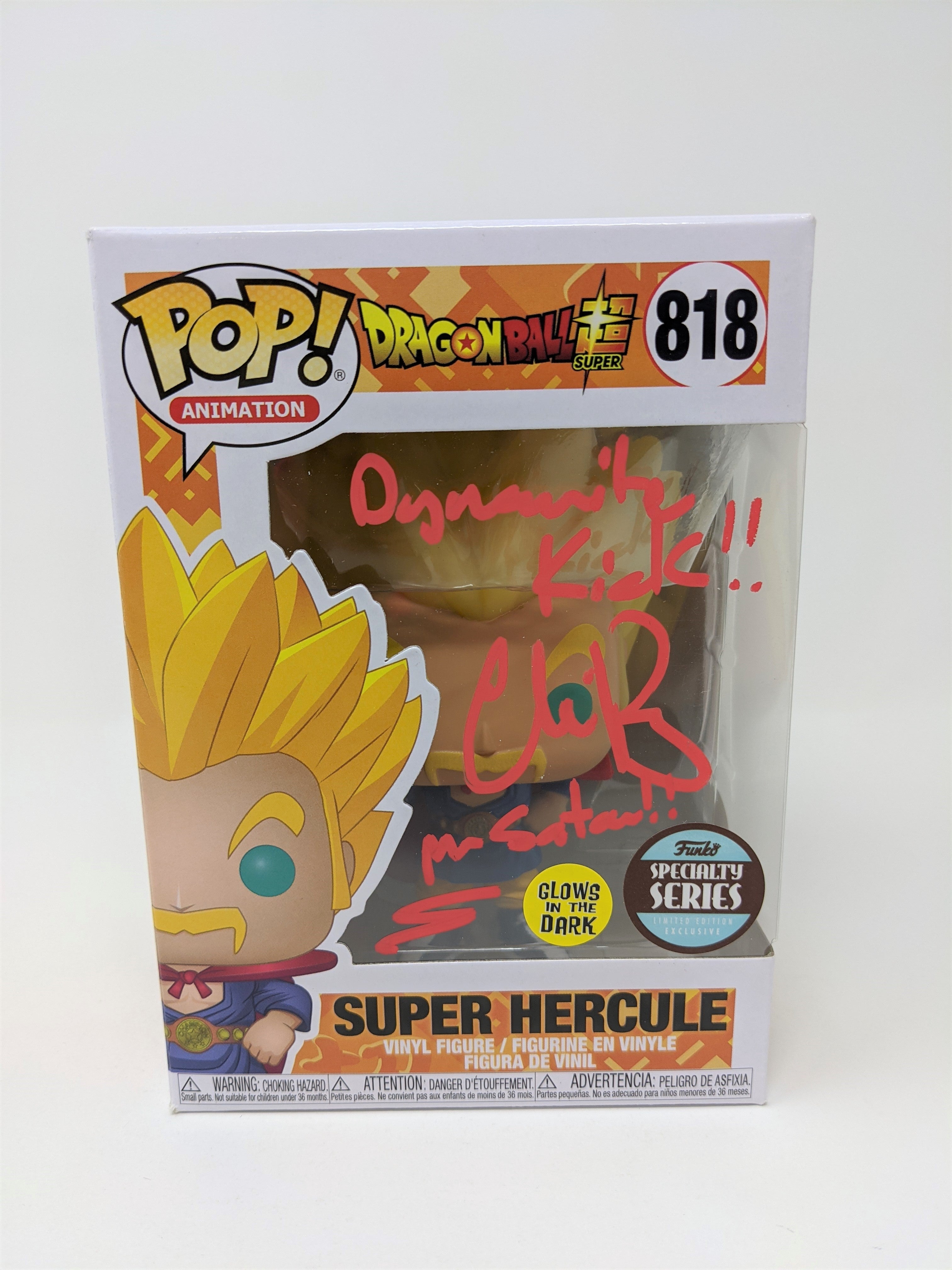 Chris Rager Dragon Ball Super Hercule #818 Exclusive Signed Funko Pop JSA COA Certified Autograph
