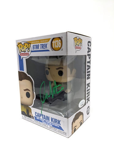 William Shatner Captain Kirk Star Trek #1136 Signed Funko Pop JSA Certified Autograph