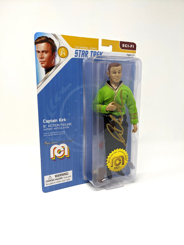 William Shatner Star Trek Captain Kirk Mego 8" Action Figure Signed JSA COA Autograph