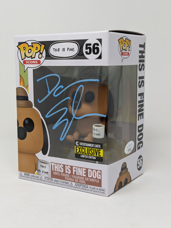 Dana Snyder This Is Fine Dog #56 Exclusive Signed Funko Pop JSA COA Certified Autograph