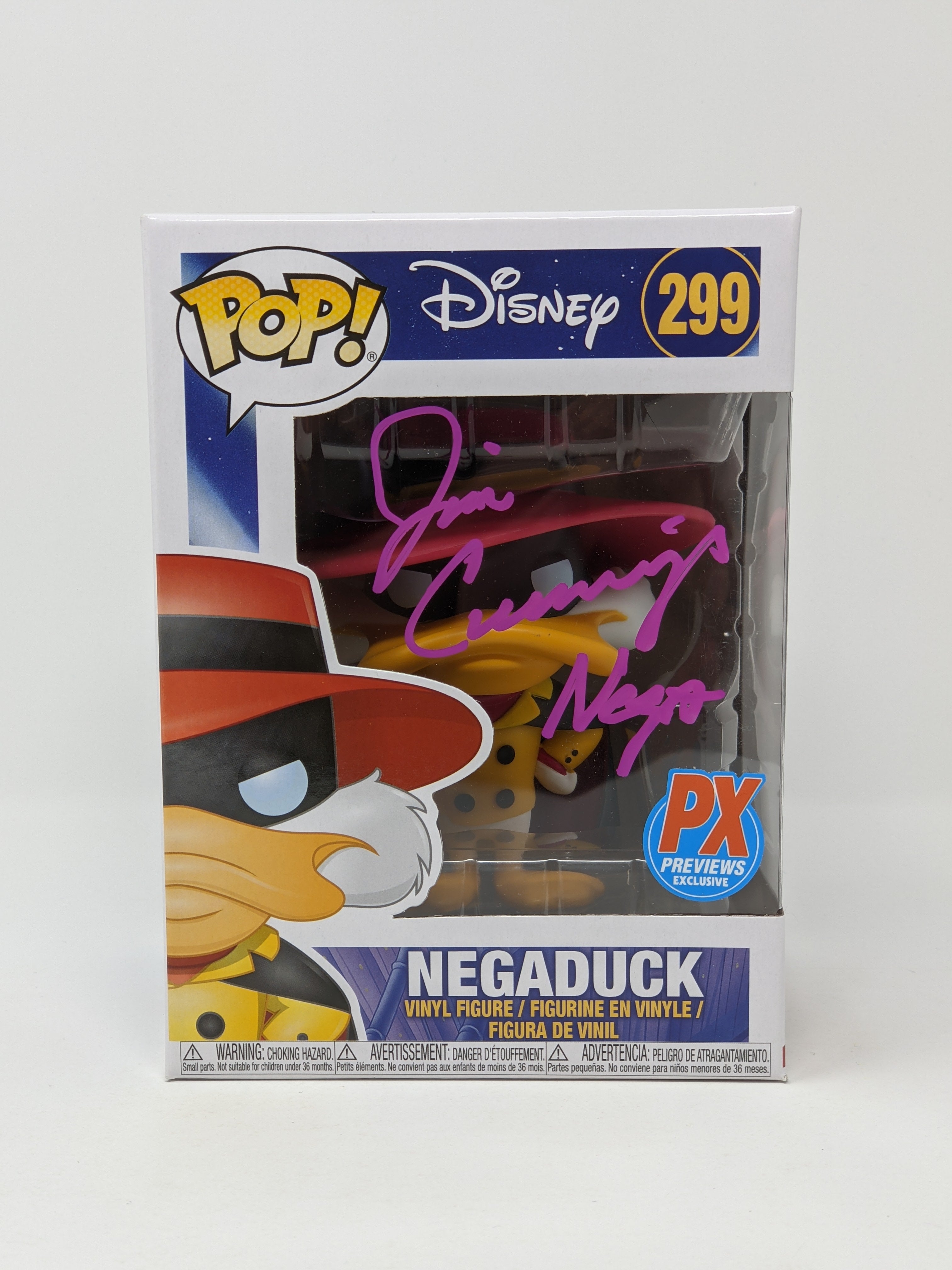 Jim Cummings Darkwing Duck Negaduck #299 Exclusive Signed Funko Pop JSA COA Certified Autograph