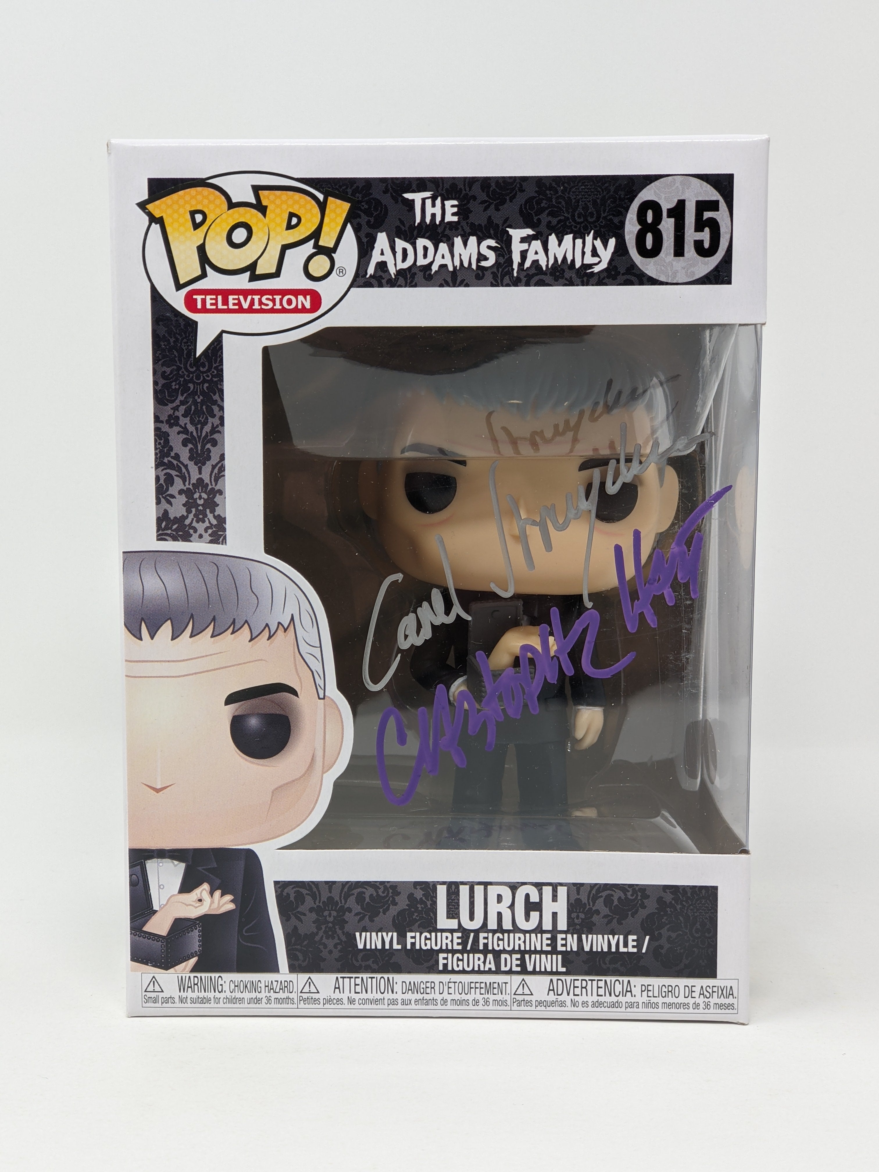 Addams Family Lurch #815 Cast x2 Hart Struycken Signed Funko Pop JSA COA Certified Autograph