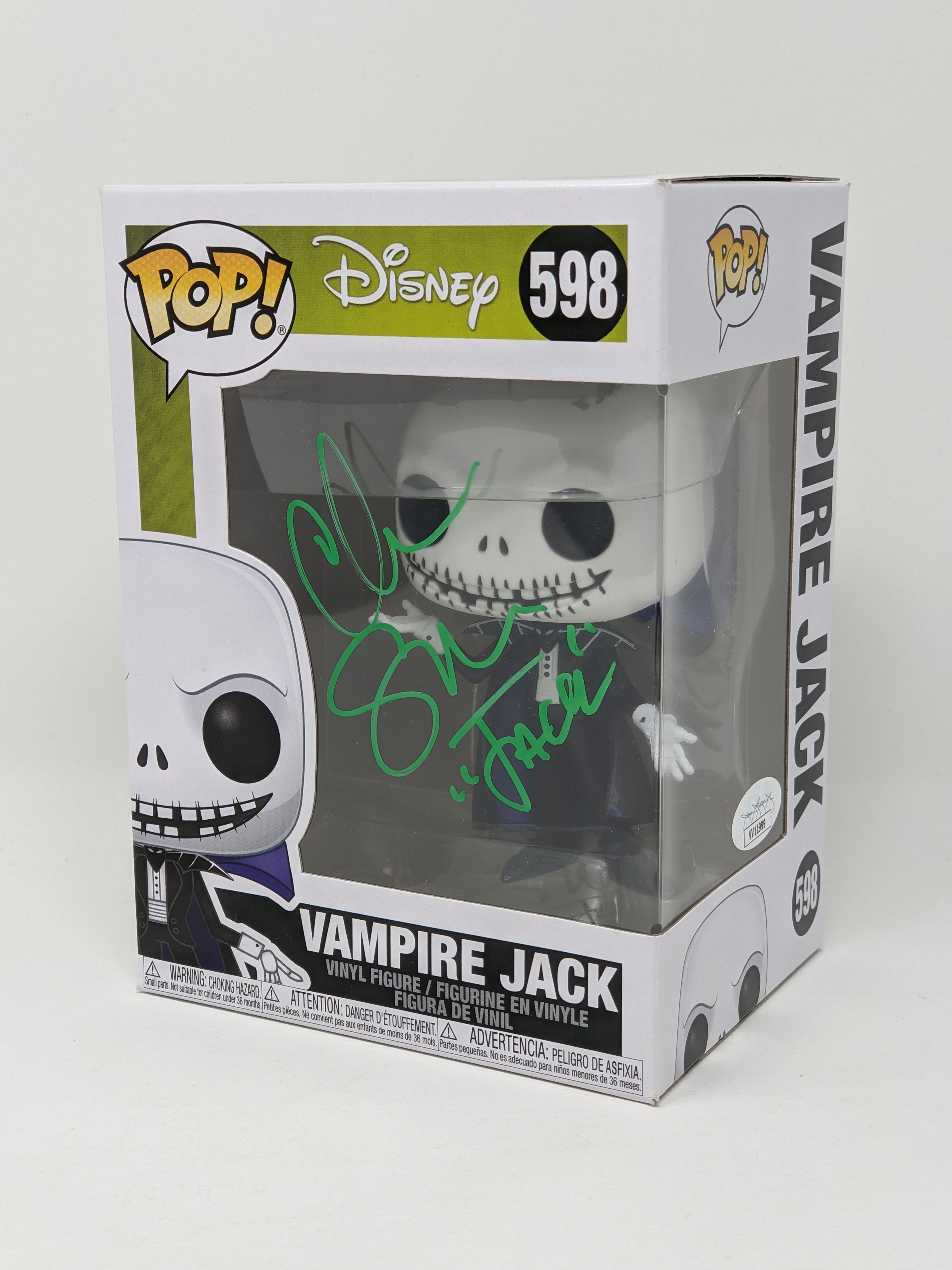 Chris Sarandon Disney Nightmare Before Christmas Vampire Jack #598 Signed Funko Pop JSA Certified Autograph
