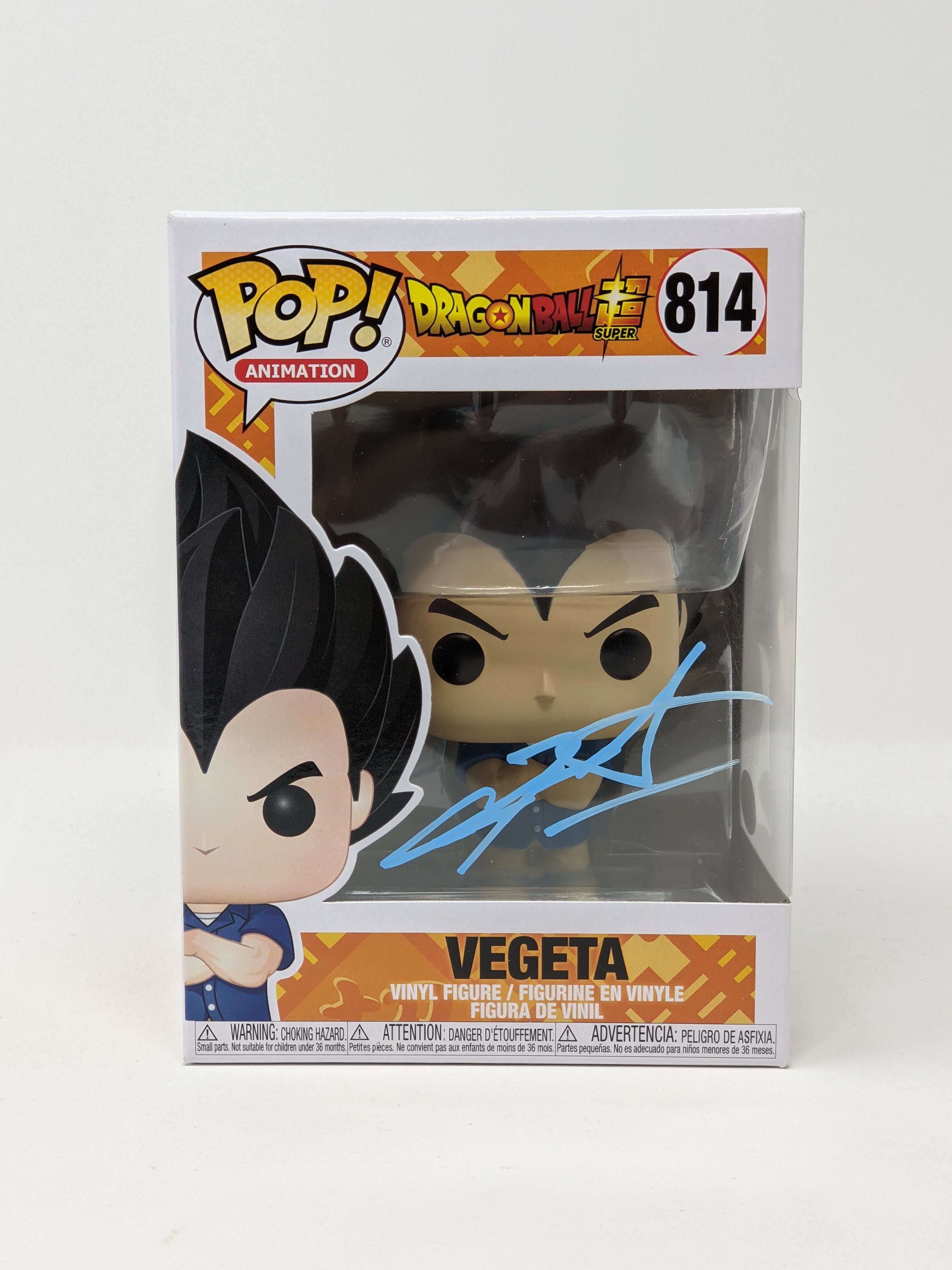 Chris Sabat Dragon Ball Super Vegeta #814 Signed Funko Pop JSA Certified Autograph
