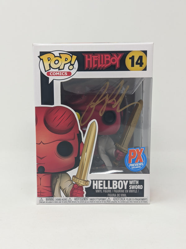 Ron Perlman Hellboy with Sword #14 Exclusive Signed Funko Pop JSA Certified Autograph