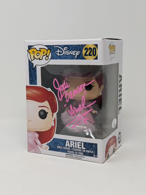 Jodi Benson Disney Little Mermaid Ariel #220 Signed Funko Pop JSA COA Certified Autograph