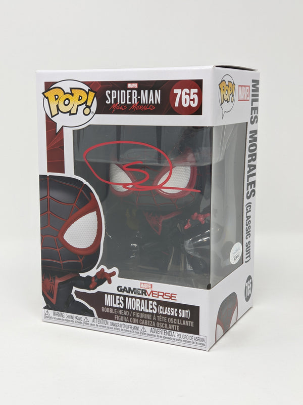 Shameik Moore Spider-Man Miles Morales #765 Signed Funko Pop JSA Certified Autograph