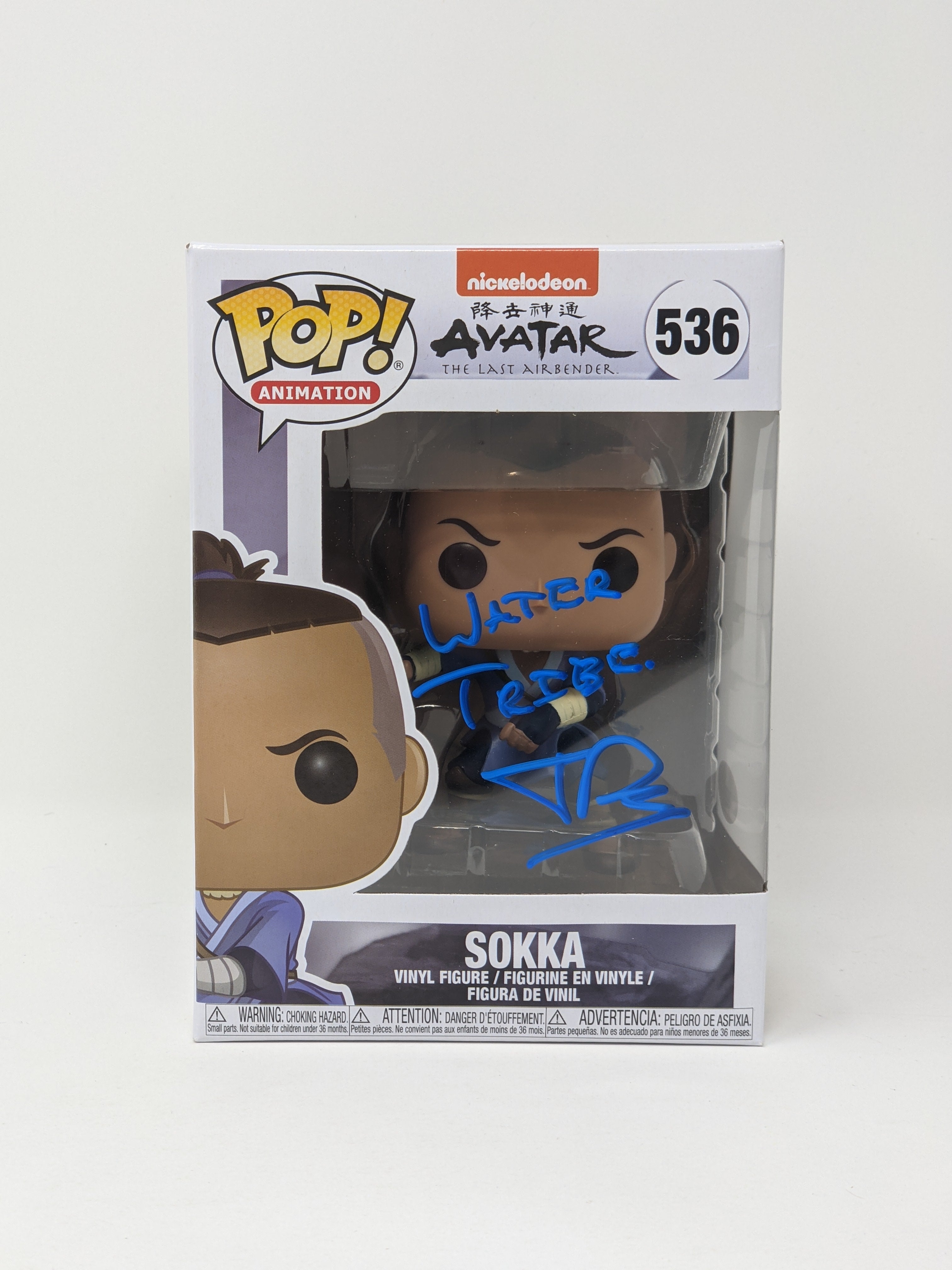 Jack De Sena Avatar Last Airbender Sokka #536 Signed Funko Pop JSA Certified Autograph