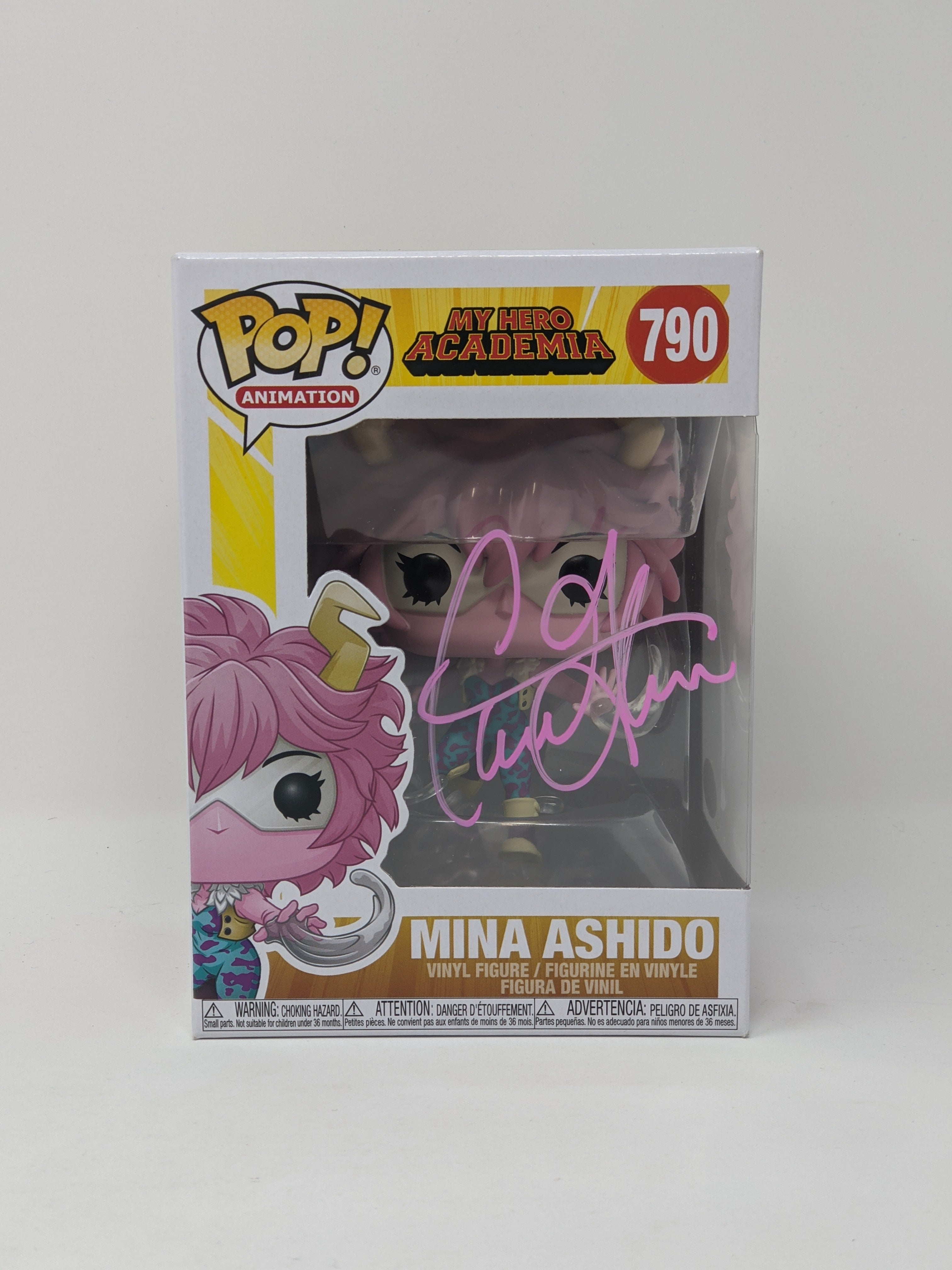 Caitlin Glass My Hero Academia Mina Ashido #790 Signed Funko Pop JSA Certified Autograph