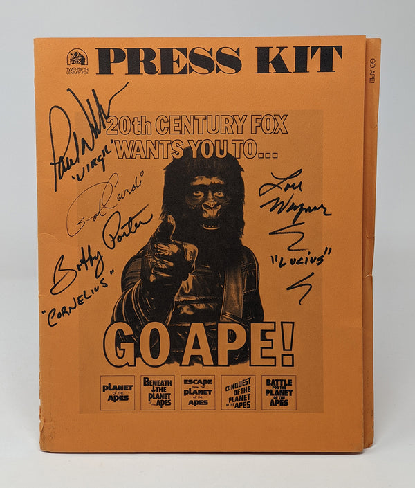 Planet of the Apes Signed Vintage Press Kit Cardi Porter Wagner Williams JSA COA Certified Autographs