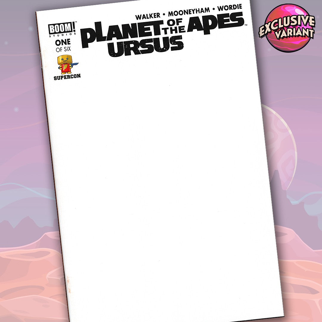 Planet Of The Apes Ursus #1 Of 6 Supercon 2018 Convention Exclusive Blank Sketch Cover GalaxyCon