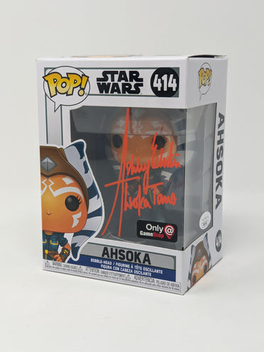 Ashley Eckstein Star Wars Ahsoka #414 Gamestop Exclusive Signed Funko Pop JSA Certified Autograph