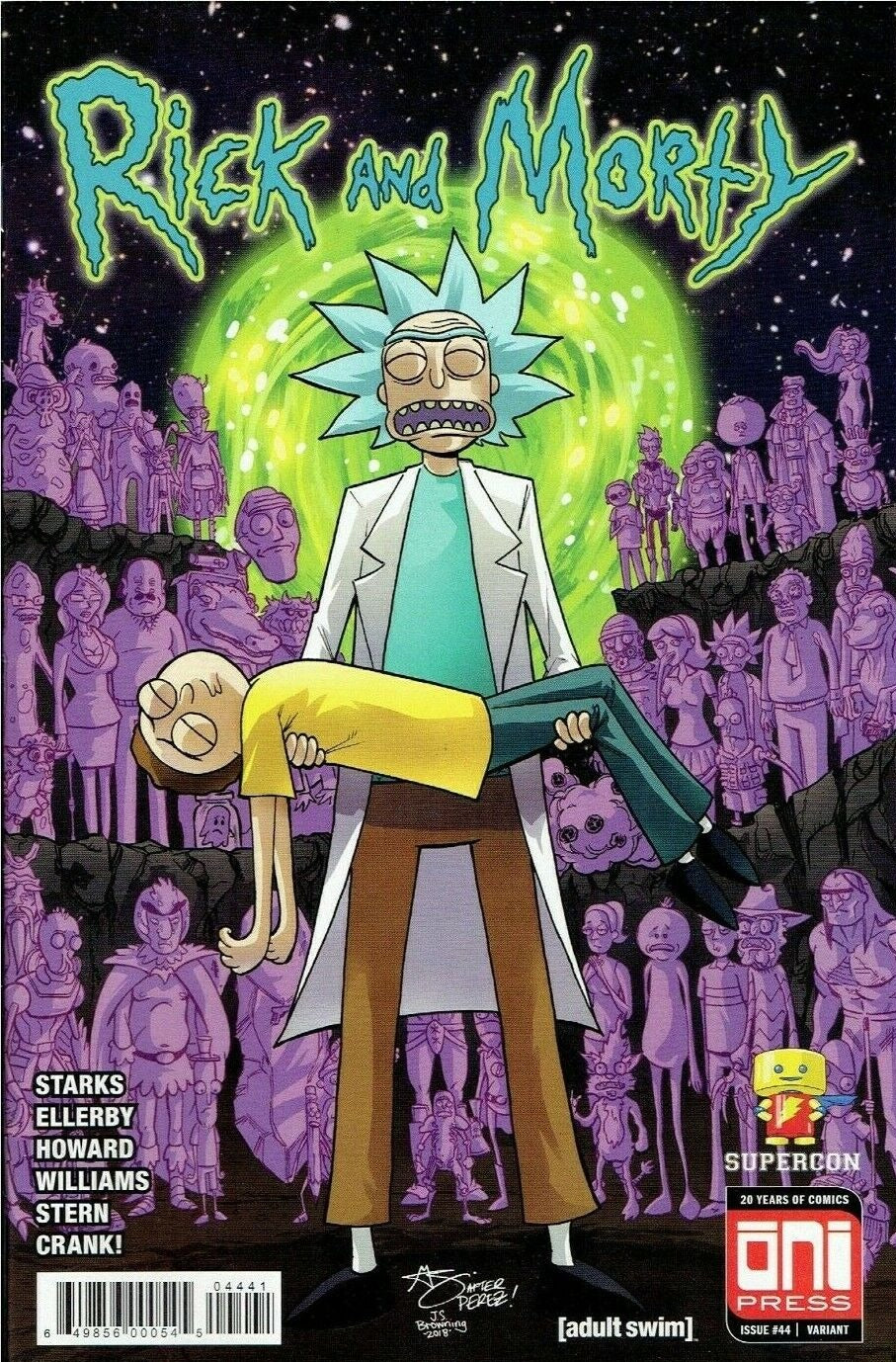 Rick and Morty #44 SuperCon Crisis Variant Cover GalaxyCon