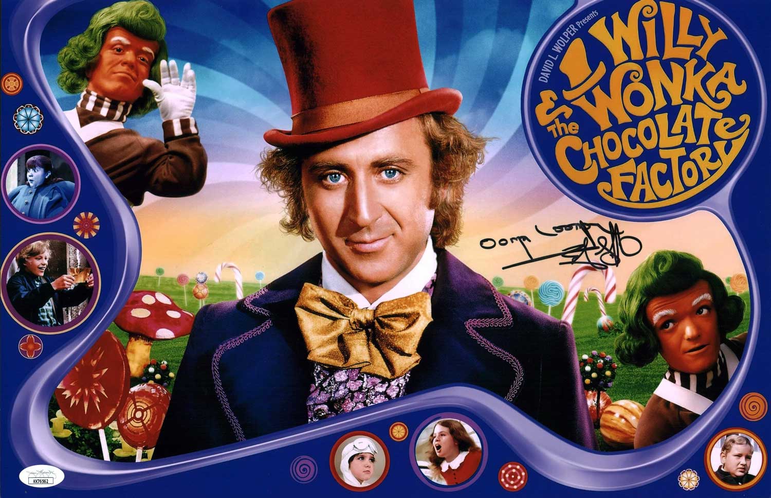Rusty Goffe Willy Wonka 11x17 Photo Poster Signed Autograph JSA Certified COA Auto GalaxyCon
