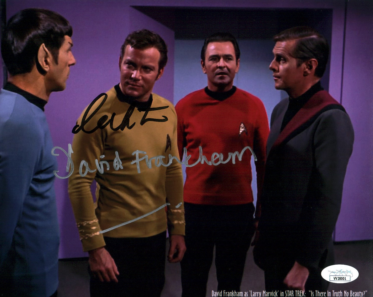 Star Trek 8x10 Photo Signed Autograph Frankham Shatner JSA Certified COA Auto