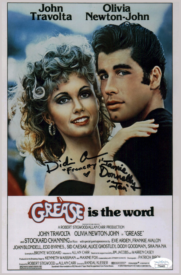 Grease 8x12 Signed Photo Conn Donnelly JSA COA Certified Autograph