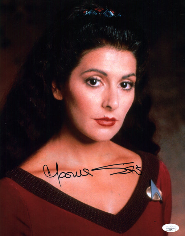 Marina Sirtis Star Trek 11x14 Signed Mini Poster JSA Certified Autograph