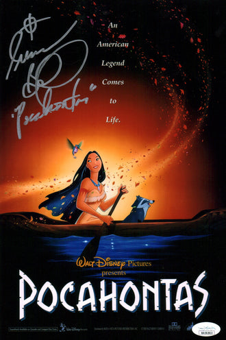 Irene Bedard Disney Pocahontas 8x12 Signed Photo JSA COA Certified Autograph