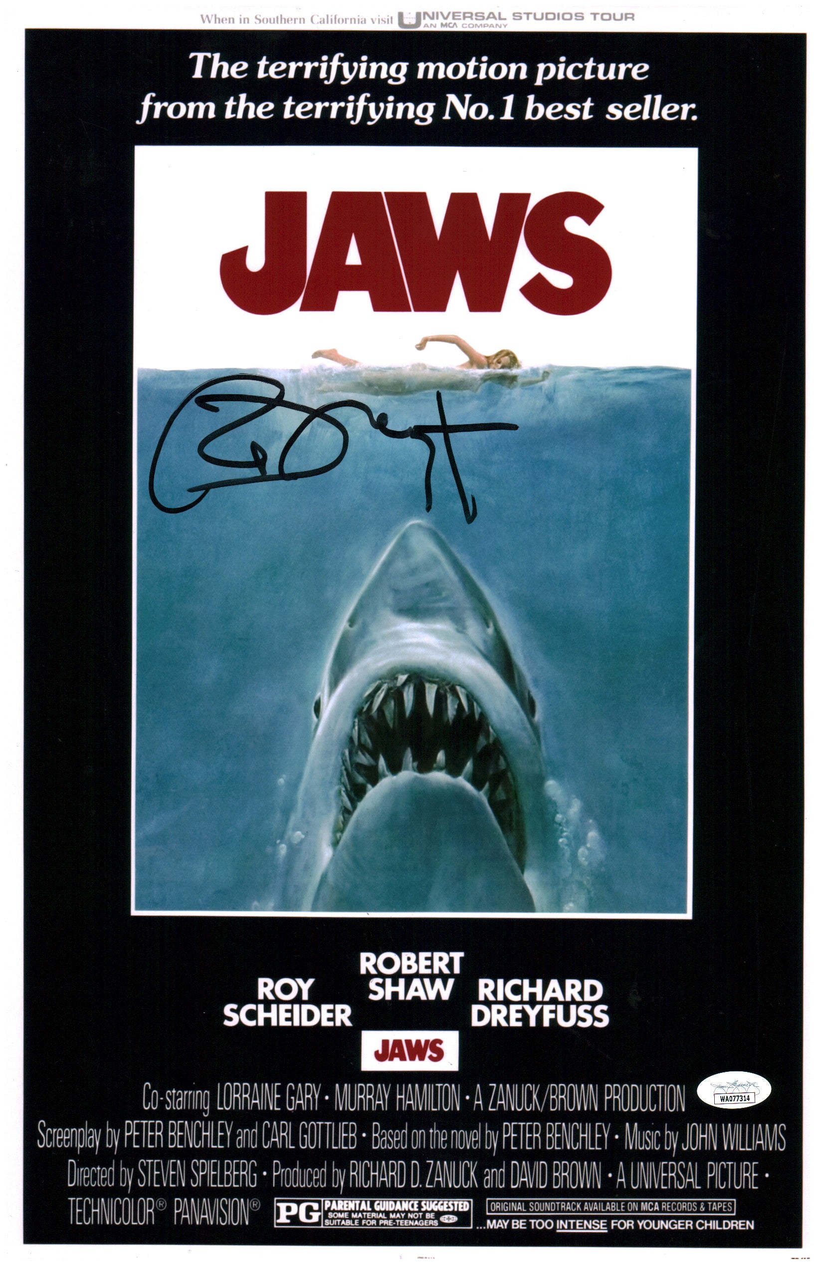 Richard Dreyfuss Jaws 11x17 Signed Photo Poster JSA Certified Autograph