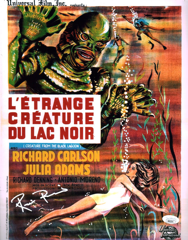 Ricou Browning Creature From The Black Lagoon 11x14 Photo Poster Signed Autograph JSA COA Certified Auto
