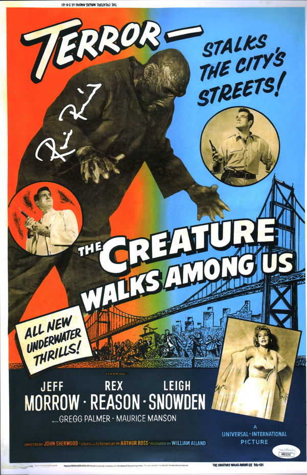 Ricou Browning The Creature Walks Among Us 11x17 Photo Poster Signed Autograph JSA Certified COA Auto