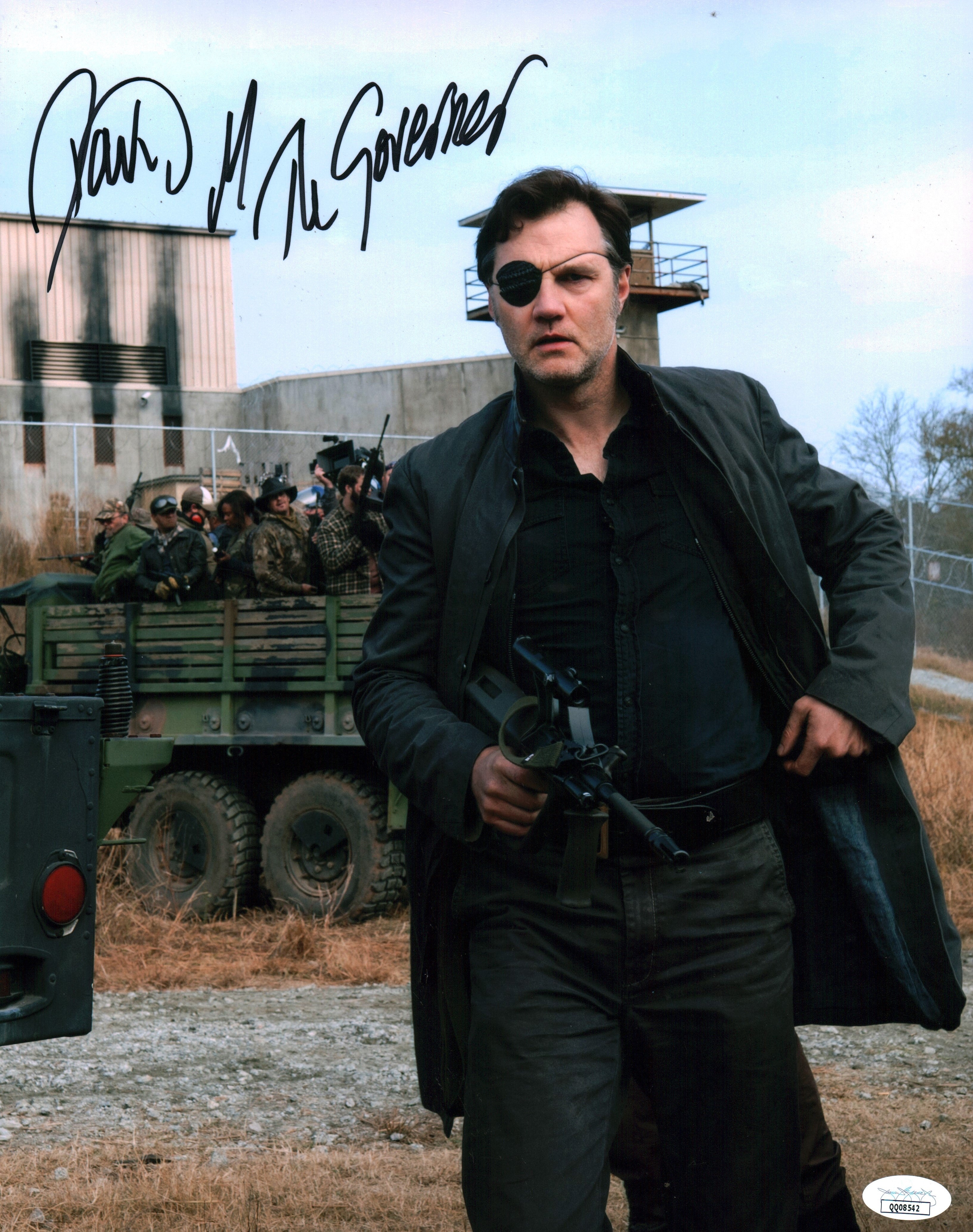 David Morrissey The Walking Dead 11x14 Photo Poster Signed Autographed JSA COA Certified