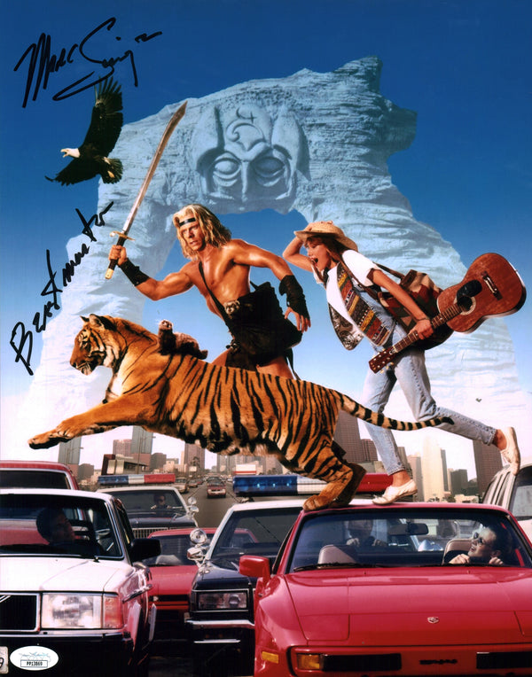 Marc Singer The Beastmaster 11x14 Signed Mini Poster JSA Certified Autograph