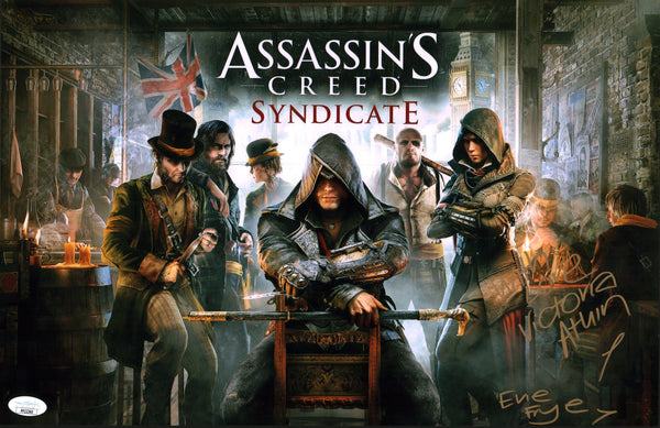 Victoria Atkin Assassin's Creed Syndicate 11x17 Photo Poster Signed Autograph JSA Certified Auto
