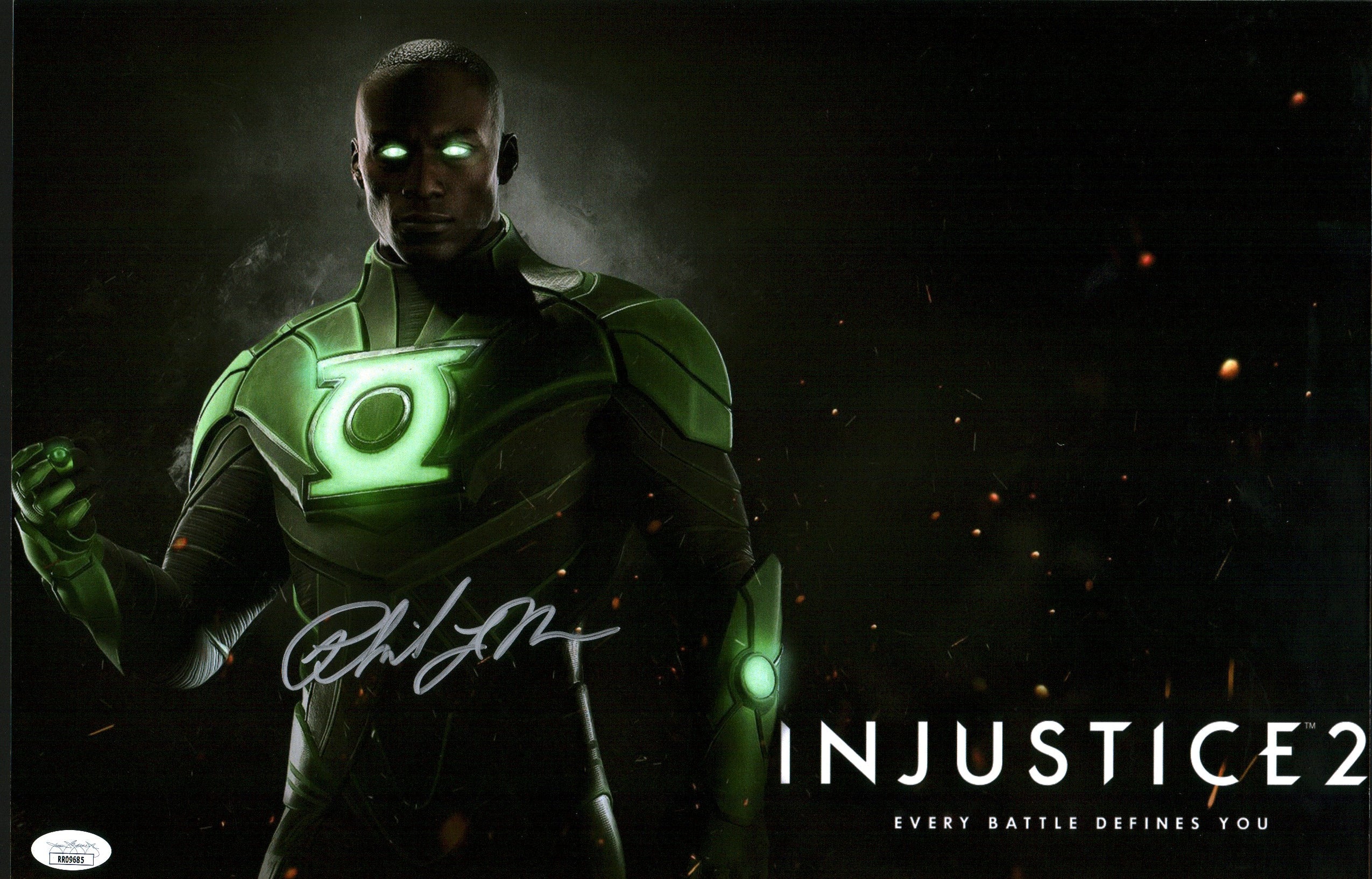 Phil LaMarr Injustice Green Lantern 11X17 Photo Signed Autograph JSA Certified COA Auto