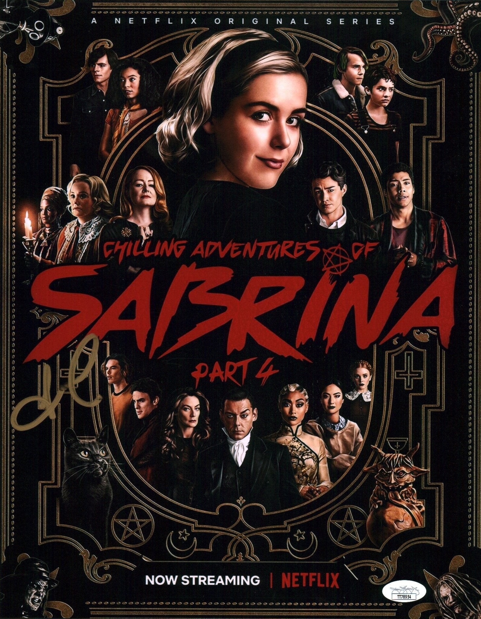 Luke Cook Chilling Adventures of Sabrina 11x14 Mini Poster Signed JSA