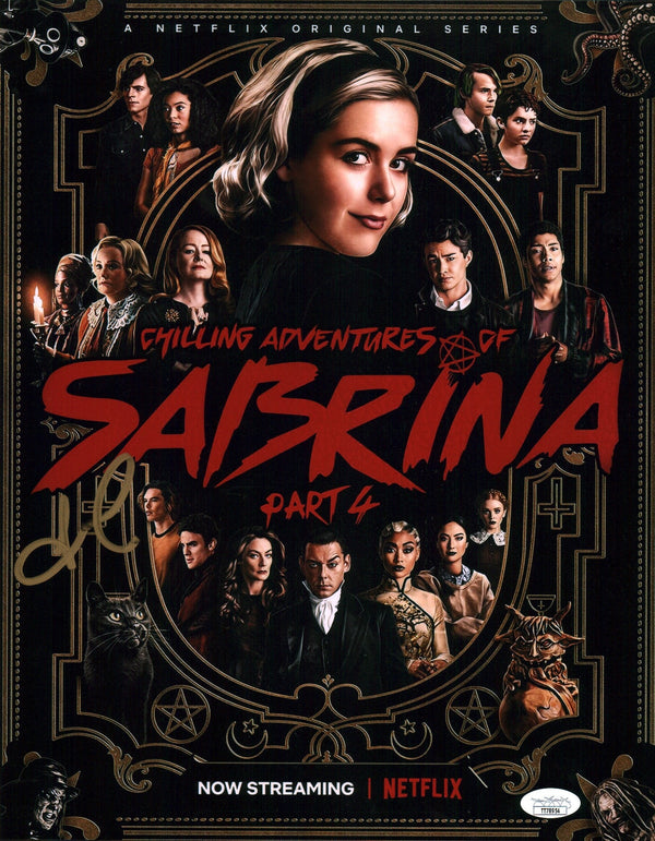 Luke Cook Chilling Adventures of Sabrina 11x14 Mini Poster Signed JSA Certified Autograph