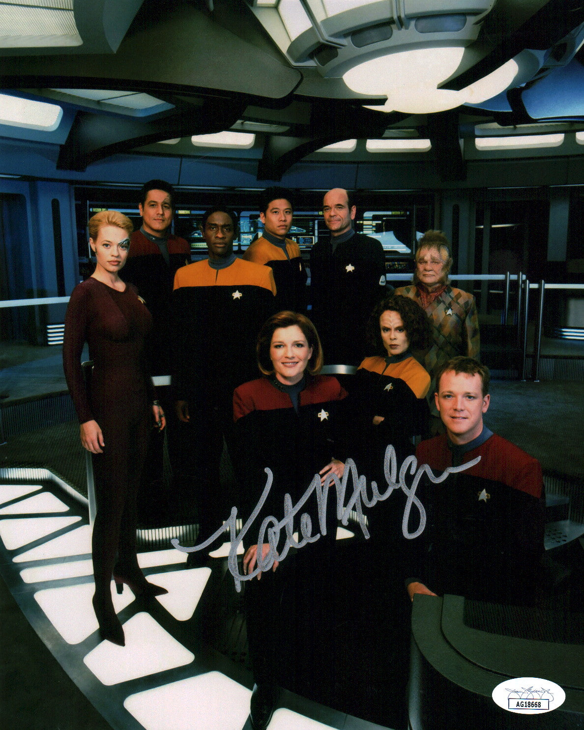Kate Mulgrew Star Trek 8x10 Signed Photo JSA COA Certified Autograph