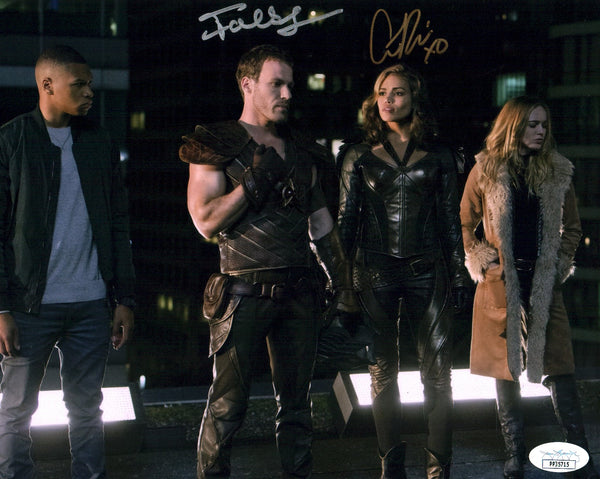 DC Legends of Tomorrow 8x10 Signed Photo Cast x2 Hentschel, Renee JSA Certified Autograph