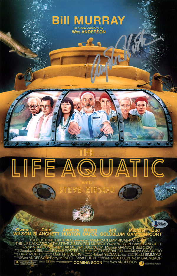 Anjelica Huston The Life Aquatic 11x17 Signed Photo Poster JSA COA Certified Autograph