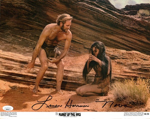 Linda Harrison Planet of the Apes 11x14 Lobby Card Signed Autograph JSA Certified COA Auto