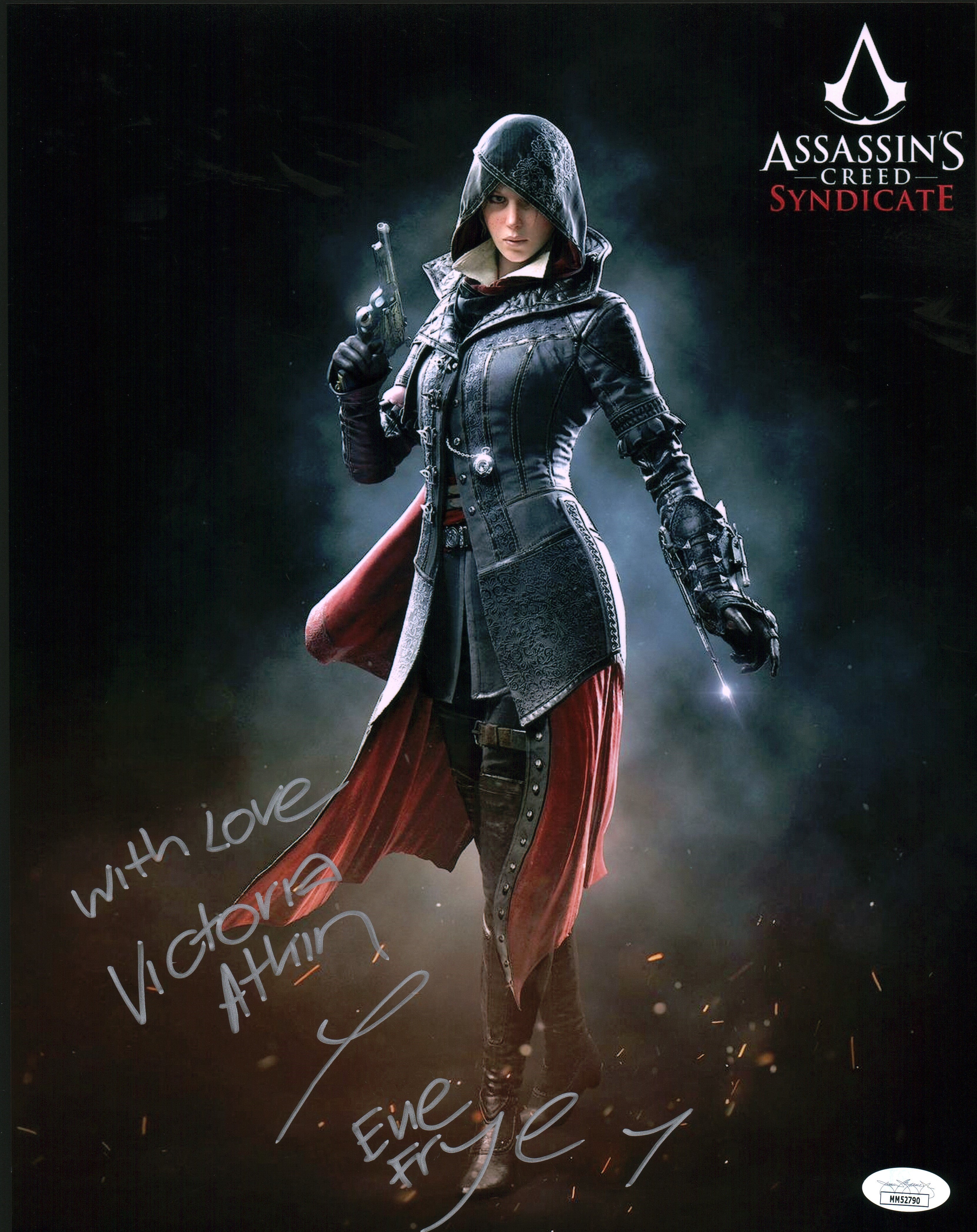 Victoria Atkin Assassin's Creed Syndicate 11x14 Photo Poster Signed Autograph JSA Certified COA Auto