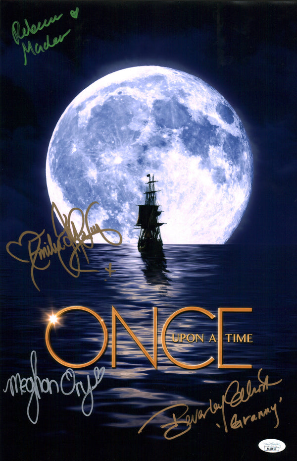 Once Upon A Time 11x17 Signed Photo Poster Elliott Mader Ory Parrilla De Raven JSA Certified Autograph