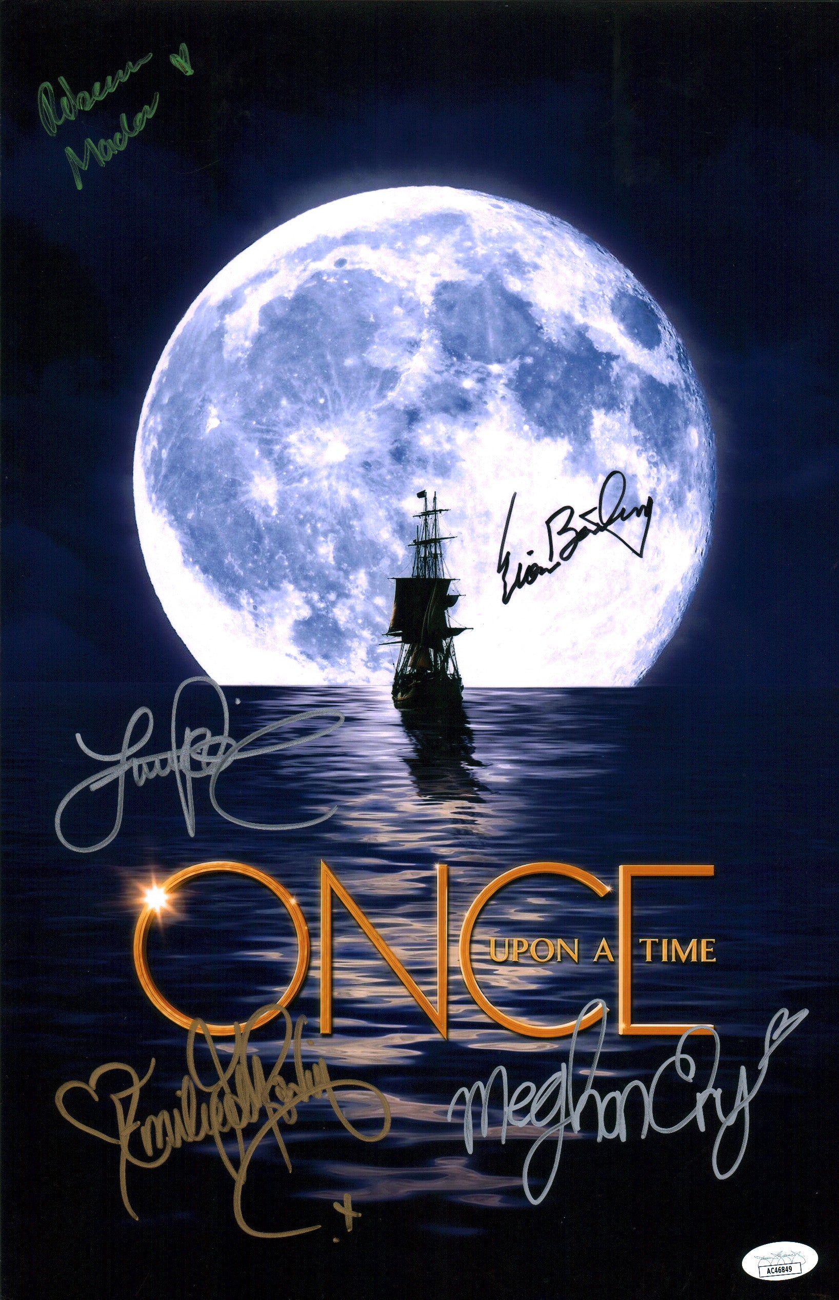 Once Upon A Time 11x17 Signed Photo Poster Bailey Mader Ory Parrilla De Raven JSA Certified Autograph