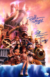 Kingdom Hearts 11x17 Mini Poster Cast x2 Signed Farmer Iwan JSA Certified Autograph