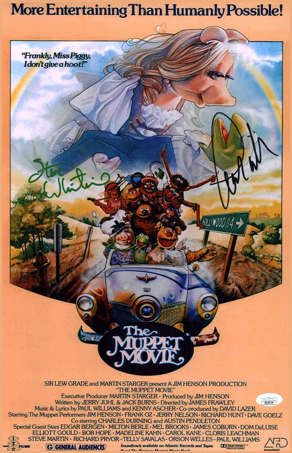 The Muppets Movie 11x17 Photo Poster Signed Whitmire Williams JSA Certified Autograph