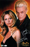 Buffy the Vampire Slayer 11x17 Mini Poster Cast x2 Signed Gellar Marsters Beckett JSA Certified Autograph