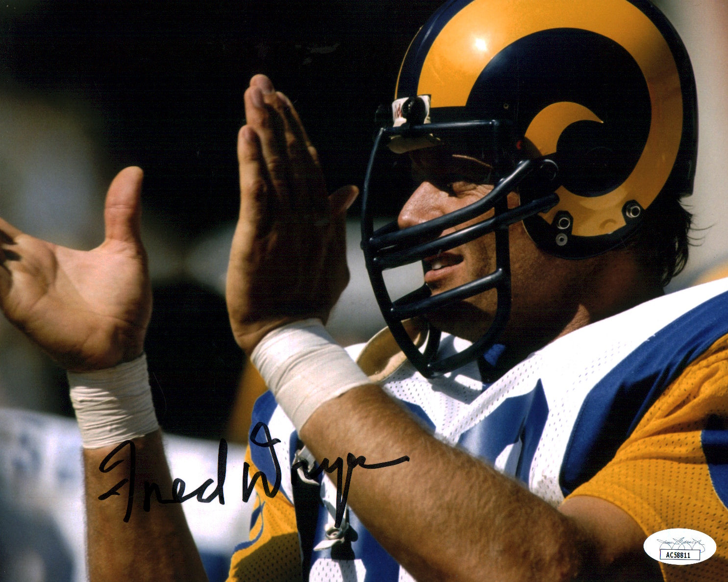 Fred Dryer NFL 8x10 Photo Signed JSA Certified Autograph