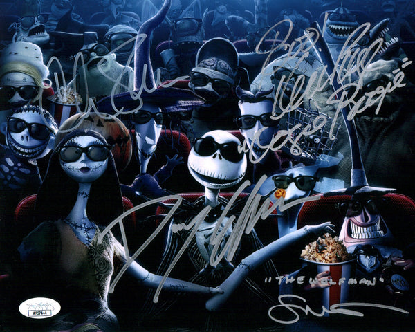 Disney Nightmare Before Christmas 8x10 Photo Signed Elfman Page Sarandon Walters JSA COA Certified Autograph