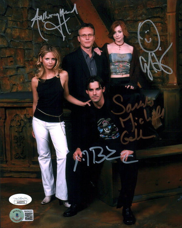 Buffy the Vampire Slayer 8x10 Signed Photo Brendon Gellar Hannigan Head Beckett JSA Certified Autograph