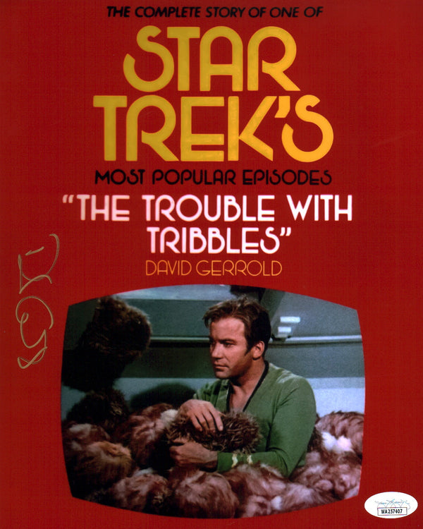David Gerrold Star Trek Trouble with Tribbles 8x10 Signed Photo JSA COA Certified Autograph
