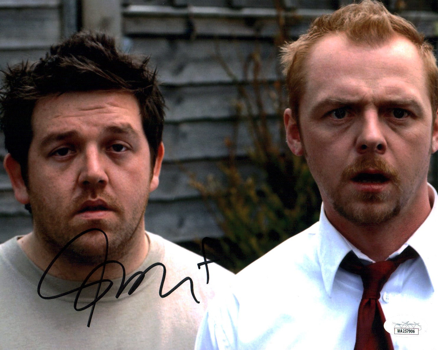 Nick Frost Shaun of the Dead 8x10 Signed Photo JSA COA Certified Autograph