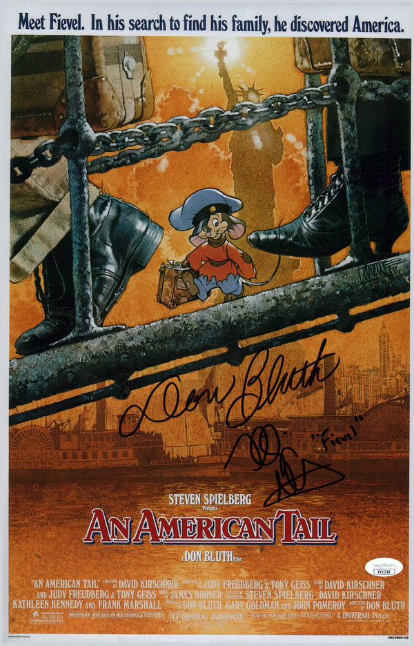 An American Tail Signed Glasser Bluth 11x17 Photo Poster JSA Certified COA